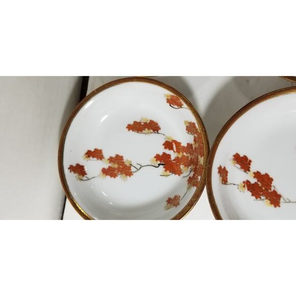 Japan marked bowls set of six Kutani porcelain (3.1244) - Picture 9 of 12